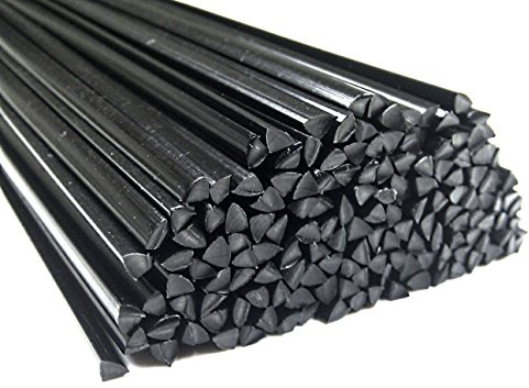 Plastique baguettes de soudure ABS Noir 6mm Triangulaire 25 Barres