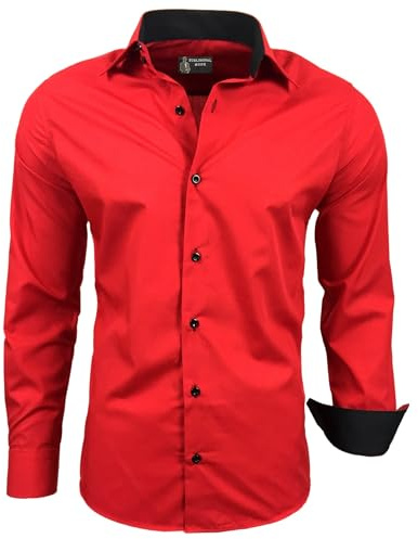 Subliminal Mode Chemise Homme Manches Longues | Coupe Classique | Confortable et Facile à Entretenir | Idéale pour Le Bureau et Sorties Décontractées