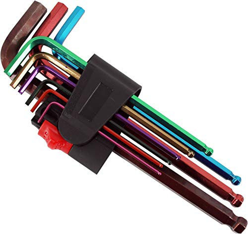Juego llaves allen 1,5-10 9pcs colores
