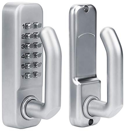 Mechanical Door Lock, Waterproof Combination Lock, Keyless Coded Lock Anti‑Theft Password Front Door Locks for Home Gates Offices Parking Lots Apartments Security