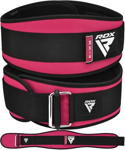 RDX 6,5 Zoll Gewichthebergürtel für Frauen, gebogene Lendenwirbelstütze, funktionelles Fitnesskrafttraining, Krafttraining Powerlifting Squats Heimgymnastik für Damen