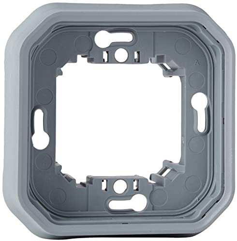 Legrand - Support plaque étanche 1 poste Plexo pour montage en encastré des mécanismes composables - gris