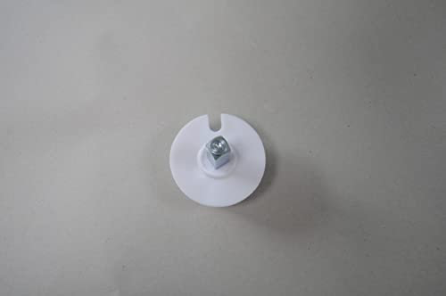 Leudus LUP067, eckige Tuchrollen-Achse, 60mm, weiß, Markisenzubehör & Ersatzteile Markisenkapsel Wellenkapsel