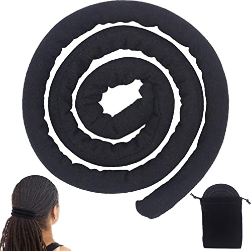 Spiral Lock Hair Tie Dreadlock Accessories Dreadlock Hair Tie Bendable Loc Ponytail Holders for women & men with thick hair