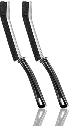 Redreo 2 Stück Spaltreinigungsbürste Fugenbürste, Hard-Bristled Fugen Reinigungsbürste für Tiefenreinigung von Fensterrillen,Badezimmern,Küchenspülen und Fliesenfugen