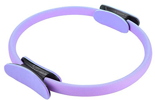 zlsadon Dual-Grip-Yoga-Pilates-Ring für Oberschenkel- und Bein-Fitness – Leichter und Tragbarer Widerstandskreis (Lila)