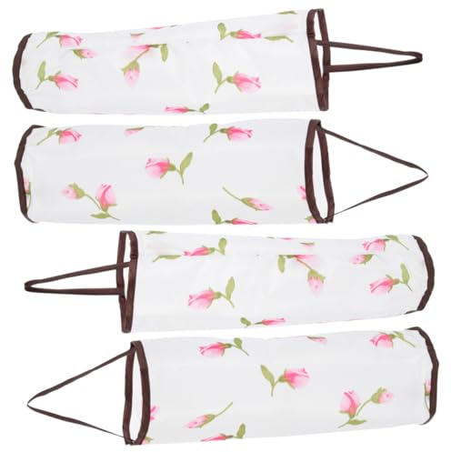 Zerodeko 4pcs Kitchen Wall-Mounted Storage Bag Dispenser Plastic Bag Holder Sanitary Disposal Organiser Space-efficient