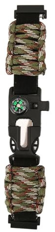 Doact Camping-Paracord-Armband, 22 Mm Schnalle, Paracord-Uhrenarmband Zum Klettern für Camping (Green)