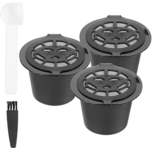 Garneck 2 Ensembles filtre coquille de café universel Expresso vide capsule cafe reutilisable capsule café réutilisable tasse de filtre à café à la maison égouttoir à café lavable portable