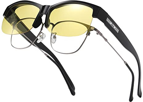 DUCO Herren und Damen Sonnenbrillen Polarisiert Unisex Brille Überbrille für Brillenträger Fit over Polbrille 8960 | Unisex Überbrille, Fit over Brille, Polbrille, Über Normale Sonnenbrille, Wrap Around, Leichtgewicht, 100% UV Schutz DC8960