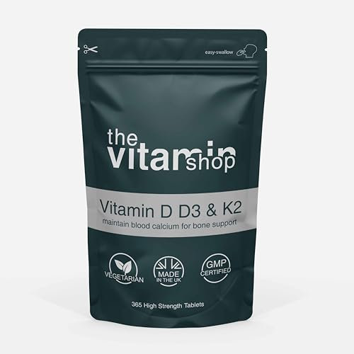 Vitamin D3 4000 iu & Vitamin K2 MK7 200MCG | 365 Tablets | Bone Health Support
