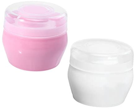ibasenice 2sätze Körperpuderbox Mit Leerer Behälter Für Babypuder Puderquaste-container Für Zuhause Oder Unterwegs Einfach Zu Bedienen