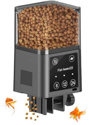 Mangiatoia automatica da 320 ml per acquario, con 3 modalità di alimentazione temporizzata, perfetta per la casa