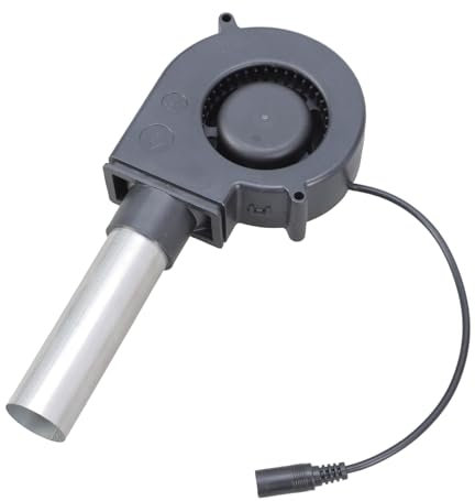 Bokcztml Pratico ventilatore per barbecue, 97 x 33 mm, 12 V, ideale per falò, fumatori e raffreddamento elettronico