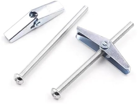 M3 M4 M5 M6 M8 mit Schraube Feder Flügel geformt Winkel Ankerbolzen verzinkt 2-10 Stück(60mm,M3 10PCS)