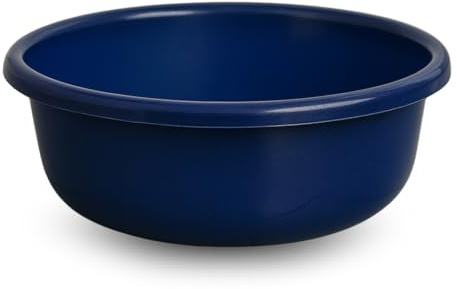 PARENCE.- Lavabo rotondo 6L – in plastica resistente 32 cm | Lavabo multiuso per stoviglie, bucato, cucina o giardino | Prodotto in Europa