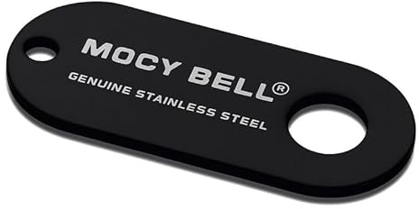 MOCY BELL - Supporto nero per campanellino Moto Guardian Mocy Bell in acciaio inossidabile