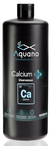 Aquano Calcium Plus, 1000 ml, fluido di calcio di alta qualità, per acquari marini, innalzamento e stabilizzazione del contenuto di calcio, favorisce la crescita dei coralli e livelli di acqua sani