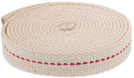 Levemolo Mèche Coton Plat pour Lampe à Pétrole Accessoire pour Lanterne à Huile et Lampe à Kérosène Remplacement Facile Camping et Éclairage Extérieur