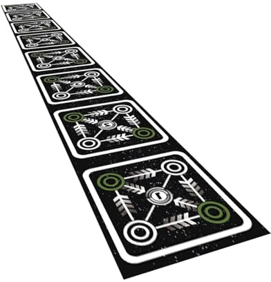 Colaxi Agility Ladder Mat Pad Footwork Practice Foldable Soccer Nonslip Speed Training Equipment for Coordination Balance, 40cmx360cm
