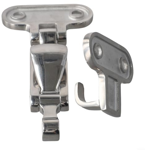 Boat Lock Hatch Deck Hinge Adjustable Latch Fastener Made from 316 Stainless Steel Marine Grade for Marine and Industrial Application Providing Reliable Locking