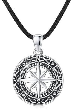 REDSUN Wikinger Pfeil Thors Hammer Kette 925 Sterling Silber ViKing Kreuz Hammer Kreuz Anhänger Keltisches Anhänger Amulett Schmuck für Herren Sohn Jungen Damen Männer Unisex