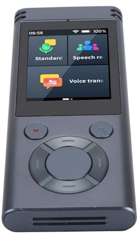 SUNGOOYUE Sprachübersetzer, Tragbar, 138 Sprachen, Touchscreen, WLAN, Offline-Gerät für Reisen, Studium, Aluminiumlegierung, Silbergrau, 2,4 Zoll, 1 GB, 16 GB