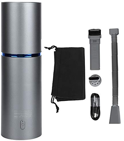 Segrehy Potente aspirapolvere portatile per auto senza fili 4500Pa Mini polvere portatile con aspirazione che soffia doppia funzione per la pulizia automatica dell'ufficio in casa
