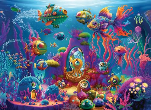 Ravensburger Alien Ocean 150 Piece pussel för barn ålder 7 år upp - XXL-bitar