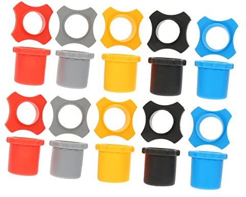DRESSOOS 10sätze Mikrofonabdeckung Aus Gummi Anti-roll-ringe Und Vier-ecken-schutzringe Für Ktv-mikrofone Als Anti-rutsch-ring Und Anti-drop-ring
