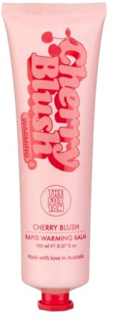 The Fox Tan Cherry Blush Rapid Warming Balm – Bräunungsbeschleuniger für Sonne & Solarium, Wärmende Formel mit Schimmer-Effekt für eine Intensivere Bräune, 150 ml