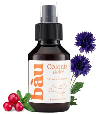BAU Perfume de Larga Duración para Perros – Desodorante Natural con Aciano – Perfume Delicado y Relajante – Spray Sin Alcohol – Dulce