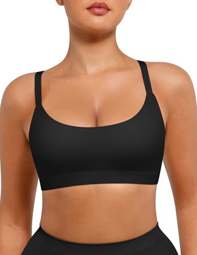 FeelinGirl Comfort Bras for Women No Underwire Unpadded Wireless Bralettes for Women Buttery Soft Everyday Bras Black M