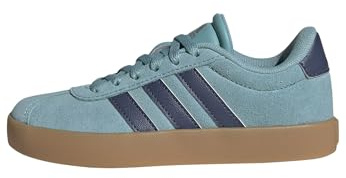 adidas Unisex-Kids VL Court 3.0, Mint Ton/Preloved Ink/Silver Metallic, 1.5