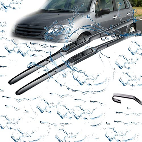 Främre fönsterblad Set,För Citroen C3 MK1 2002 2003 2004 2005 2006 2007 2008 2009 Vindrutetorkarblad för bil 24+18