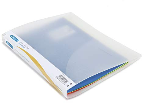 Rapesco 0715 2-Ring Binder, 35 mm Spine, A4, Clear Transparent, Pack of 10