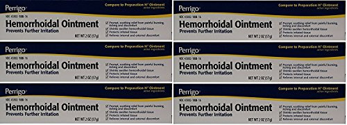 Hemorrhoidal Pain Relief Ointment Generic for Preparation H for Fast Relieves of Internal and External Hemorrhoid Symptoms 2 oz. Per Tube Total 12 oz. by PERRIGO PHARMACEUTICALS