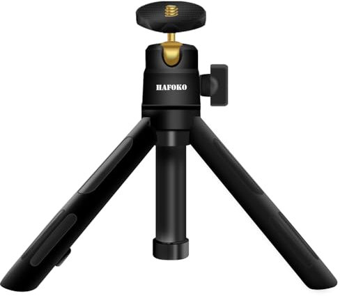 HAFOKO ST-08 Extension Mini Camera Tripod Compatible for DJI Osmo 360/Osmo Pocket 3, Desktop Handheld Smartphone Tripod with 1/4”,360°Compatible for Insta360 X5-X Vlogging Travel (Max Support 2 kg)