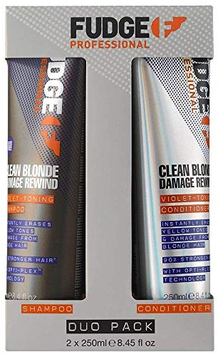 Duo Sets by Fudge Clean Blonde Damage Rewind Violet-Toning Shampoo & Conditioner Duo 2 x 250ml