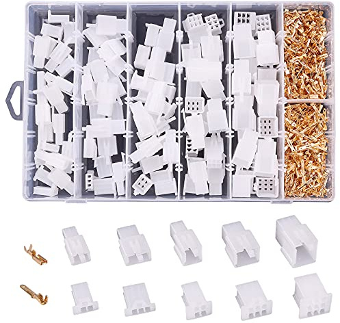 Kinstecks ​​580 STÜCKE 2,8 mm Flachsteckhülsen Flachstecker Set 2 3 4 6 9Pin Kfz-Elektrokabel-Steckverbinder-Kit für Motorrad Motorrad Auto Lkw Roller Boote Elektrische Instrumente