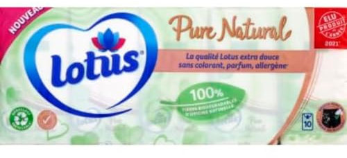 Lotus Pure Natural Taschentücher, 230 g