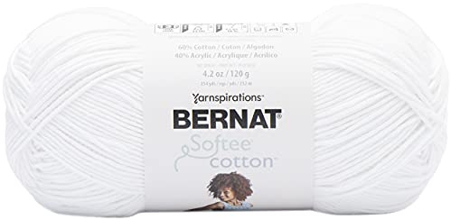 Bernat Softee Cotton 120g - Clear White