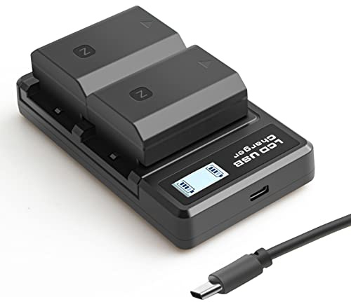 2 Batteries NP-FZ100 pour Sony Alpha A7III A7IV A7RIII A7R3 A7R IV A7C A7S