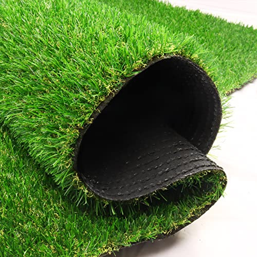 FREADEM Artificial Grass Astroturf Rug 3 FT * 5 FT, Realistic Fake Grass Mat with Drainage, Indoor Outdoor Lawn Turf for Pets Dogs, Garden, Patio, Balcony, Backyard, Custom Size