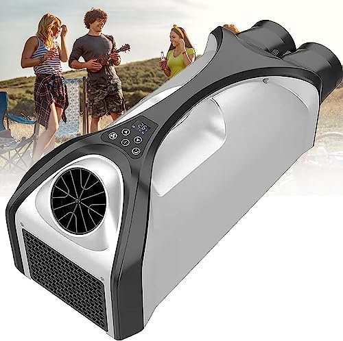CHONGHAN Air Cooler Portable Air Conditioner, Protable Air Conditioner, Mini Air Cooler, Dual Hose System, With 3 Wind Speed, Temperature: 16℃-30℃, For Outdoor Parties, Fishing, Car, Truck