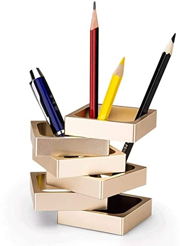 PIPONS Stifteköcher Stifthalter Creative Stift Container Modellierung Multifunktionsstifthalter Geschenkbüro Organizer Schule Bleistift Stifthalter Stifthalter (Color : B, Size : Square)