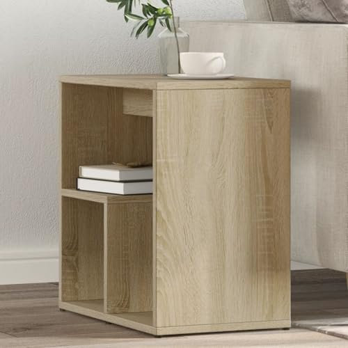 ShGaxin Beistelltisch Sonoma-Eiche 50x30x50 cm Holzwerkstoff, Kleiner Tisch, Sofatisch, Side Table, Laptop Tisch, Pflanzenhocker, Druckertisch, Telefontisch, Sofa Table - 840559