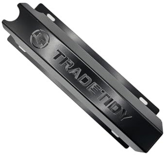 TradeTidy Silicone/Mastic Gun Holder, Accessories for Workshop, Van, and Garage Storage, Made from 1.5mm Super Strong Steel, Rounded Edges for Safety, 100mm Wide x 345mm Long x 65mm Deep, Black