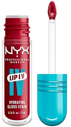 NYX Professional Makeup - Lip IV - Gloss - jusqu'à 12h d'hydratation - hautement pigmenté - fini brillant - Red-y.Set.Wet