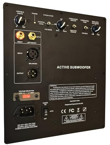 WAudio Amplificatore per subwoofer classe D da 350 W, amplificatore ad alte prestazioni per subwoofer